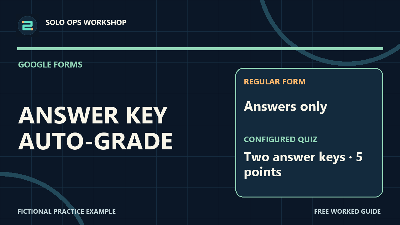 Thumbnail for Make a Google Forms Quiz That Grades Two Questions Automatically