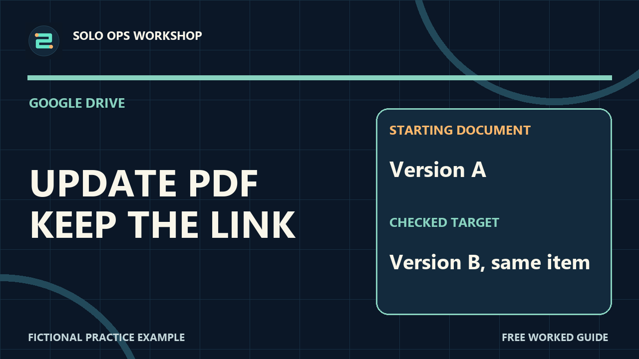 Thumbnail for Update a Google Drive PDF and Verify Its Link