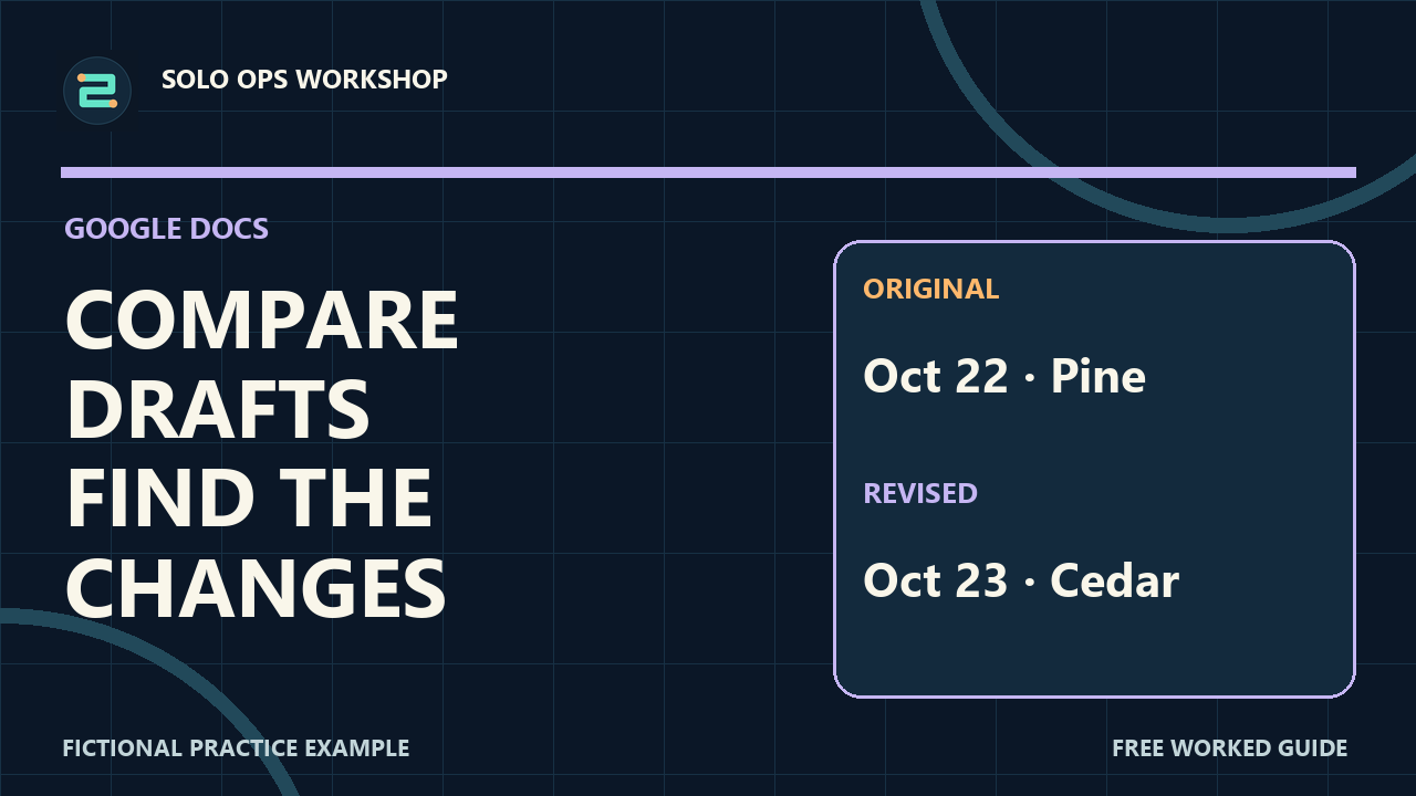 Thumbnail for Compare Two Google Docs and Review the Suggested Changes