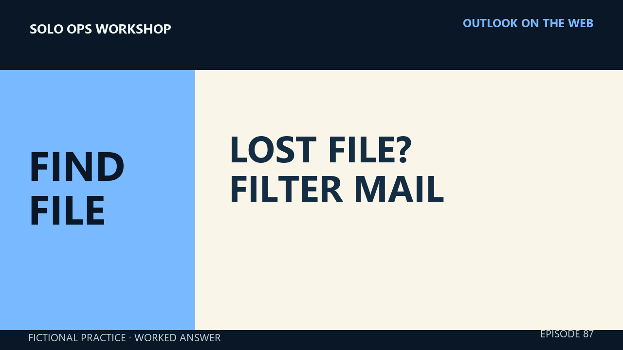 Thumbnail for Find an Outlook Attachment From One Sender